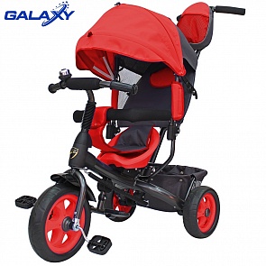 Велосипед 3-х колесный Galaxy Лучик Vivat, цвет – красный (Galaxy, 6578RT)